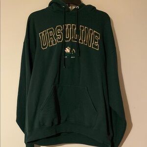 Unisex Men’s women’s Ursuline fighting Irish Green Hoodie sweatshirt XL